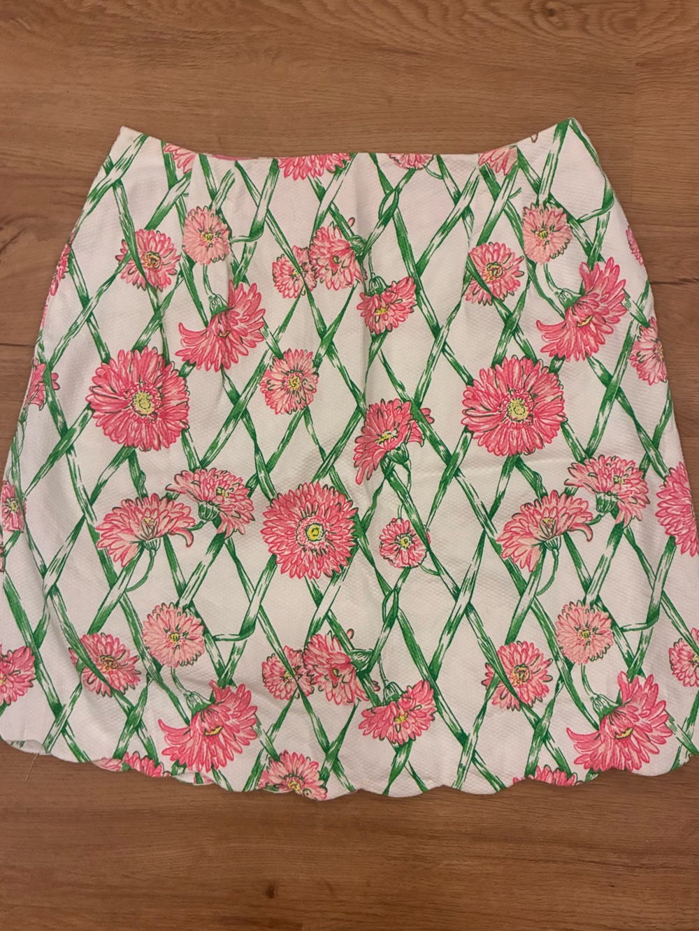 Lilly Pulitzer Pink Floral Garden Lattice Scarf